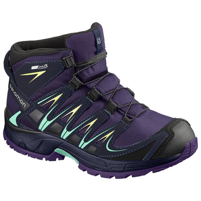 Zapatillas Trekking Salomon Niños Moradas - Salomon Argentina XA PRO 3D MID CSWP J ,761532-SNK